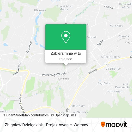 Mapa Zbigniew Dzielędziak - Projektowanie