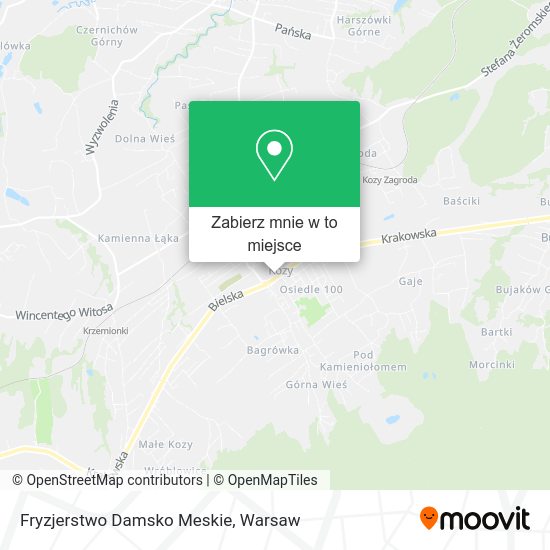 Mapa Fryzjerstwo Damsko Meskie