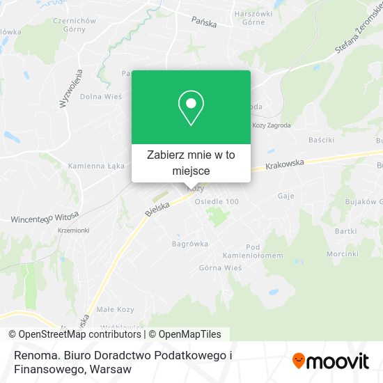 Mapa Renoma. Biuro Doradctwo Podatkowego i Finansowego