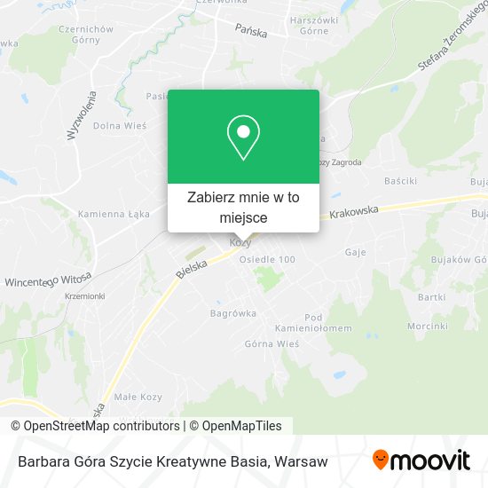 Mapa Barbara Góra Szycie Kreatywne Basia