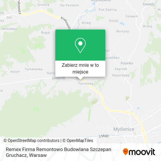 Mapa Remex Firma Remontowo Budowlana Szczepan Gruchacz