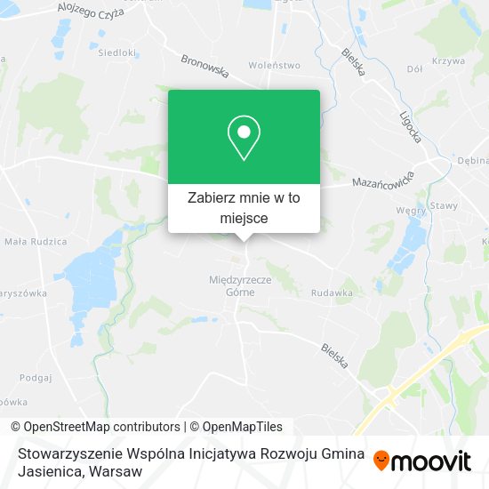 Mapa Stowarzyszenie Wspólna Inicjatywa Rozwoju Gmina Jasienica