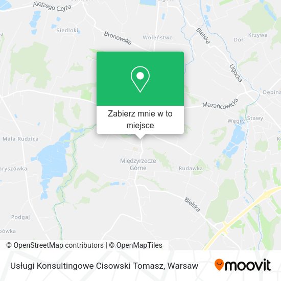 Mapa Usługi Konsultingowe Cisowski Tomasz