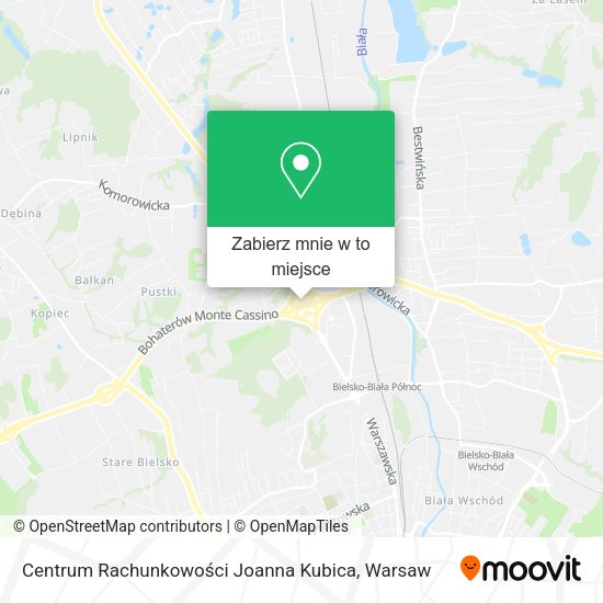 Mapa Centrum Rachunkowości Joanna Kubica