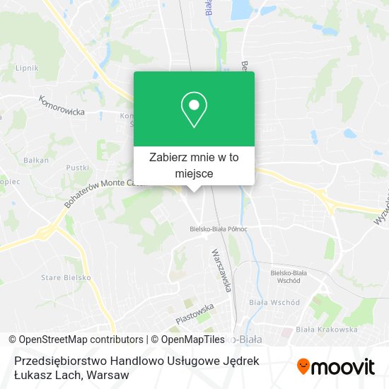 Mapa Przedsiębiorstwo Handlowo Usługowe Jędrek Łukasz Lach