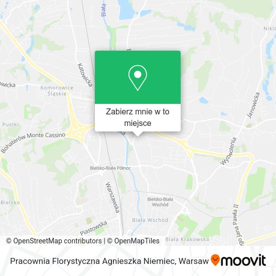 Mapa Pracownia Florystyczna Agnieszka Niemiec