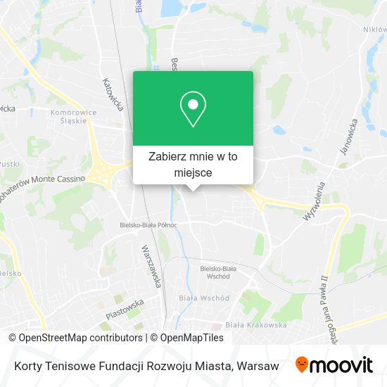 Mapa Korty Tenisowe Fundacji Rozwoju Miasta