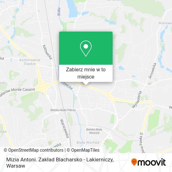 Mapa Mizia Antoni. Zakład Blacharsko - Lakierniczy