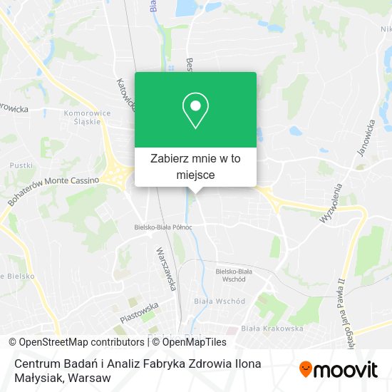 Mapa Centrum Badań i Analiz Fabryka Zdrowia Ilona Małysiak