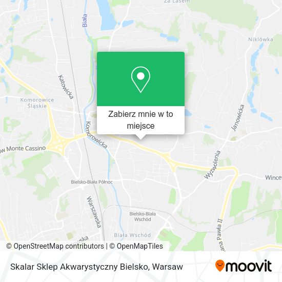 Mapa Skalar Sklep Akwarystyczny Bielsko