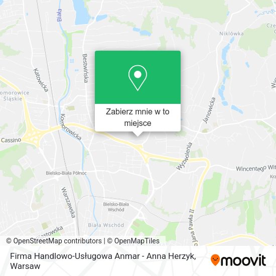 Mapa Firma Handlowo-Usługowa Anmar - Anna Herzyk