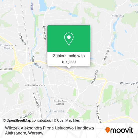 Mapa Wilczek Aleksandra Firma Uslugowo Handlowa Aleksandra