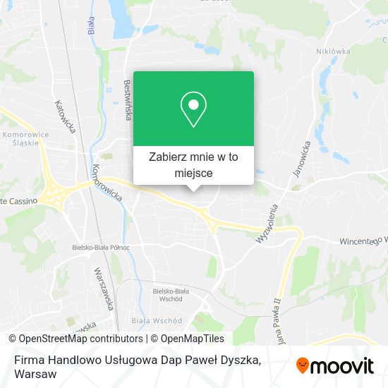 Mapa Firma Handlowo Usługowa Dap Paweł Dyszka