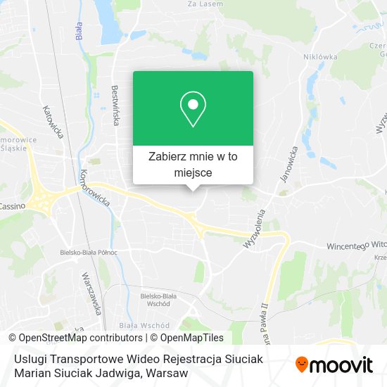 Mapa Uslugi Transportowe Wideo Rejestracja Siuciak Marian Siuciak Jadwiga