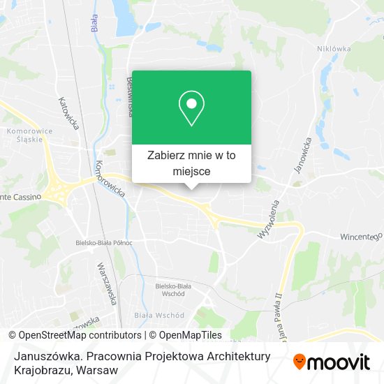 Mapa Januszówka. Pracownia Projektowa Architektury Krajobrazu