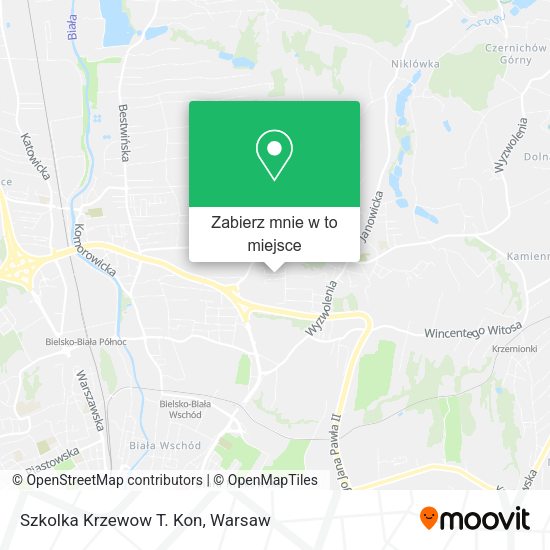 Mapa Szkolka Krzewow T. Kon