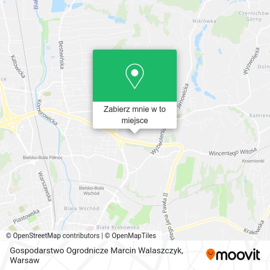 Mapa Gospodarstwo Ogrodnicze Marcin Walaszczyk