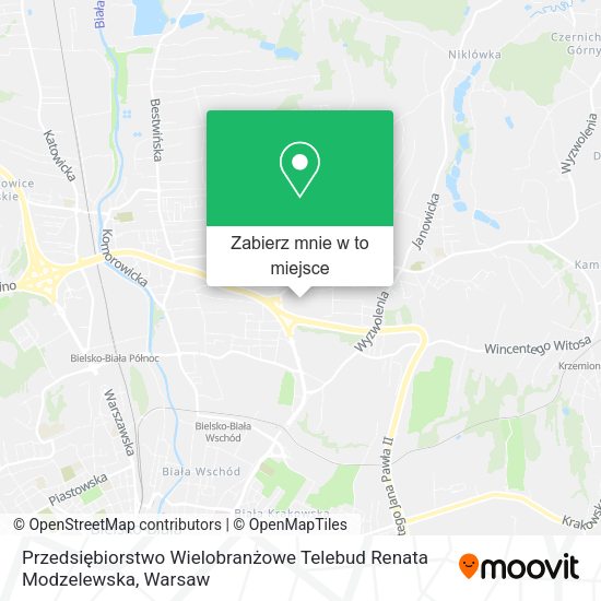 Mapa Przedsiębiorstwo Wielobranżowe Telebud Renata Modzelewska