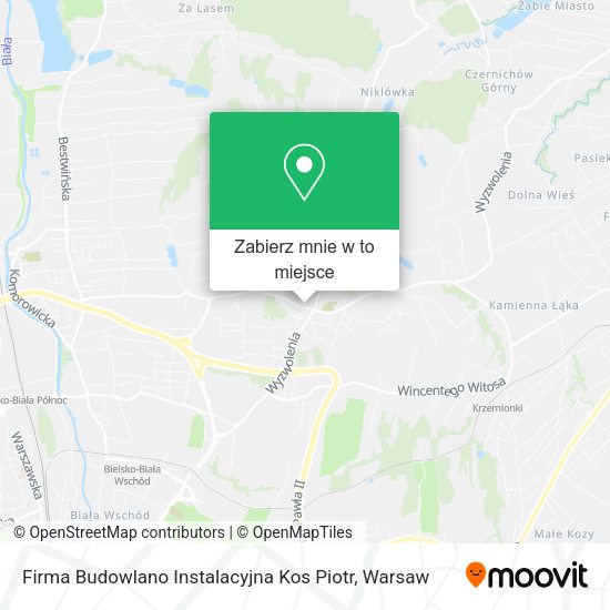 Mapa Firma Budowlano Instalacyjna Kos Piotr