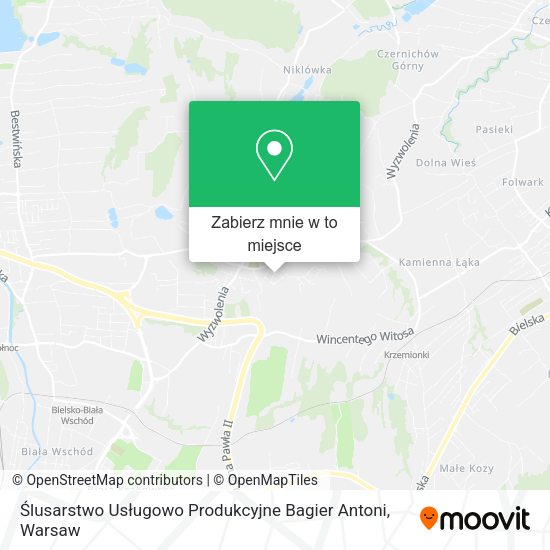 Mapa Ślusarstwo Usługowo Produkcyjne Bagier Antoni