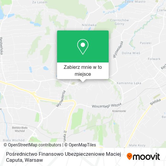 Mapa Pośrednictwo Finansowo Ubezpieczeniowe Maciej Caputa