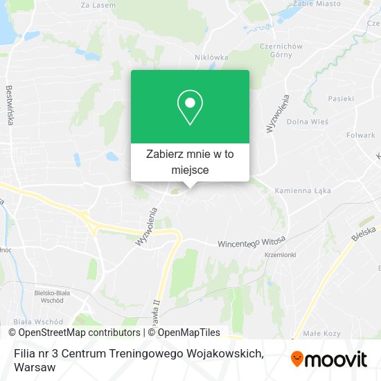 Mapa Filia nr 3 Centrum Treningowego Wojakowskich