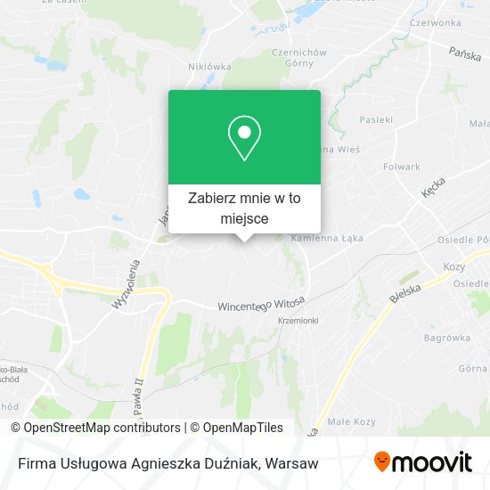 Mapa Firma Usługowa Agnieszka Duźniak