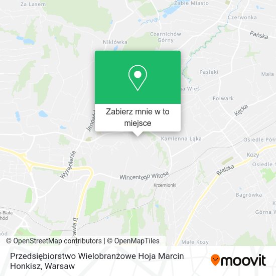 Mapa Przedsiębiorstwo Wielobranżowe Hoja Marcin Honkisz