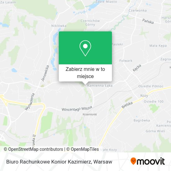 Mapa Biuro Rachunkowe Konior Kazimierz