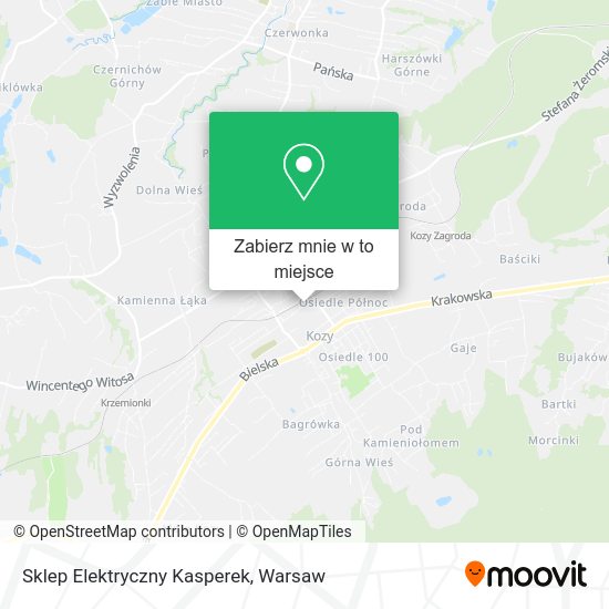 Mapa Sklep Elektryczny Kasperek