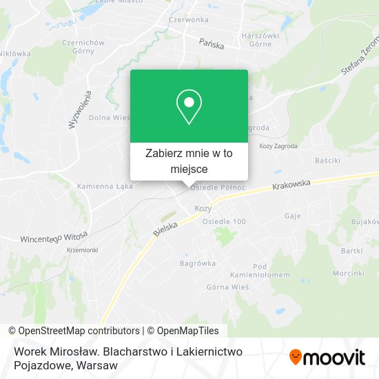 Mapa Worek Mirosław. Blacharstwo i Lakiernictwo Pojazdowe