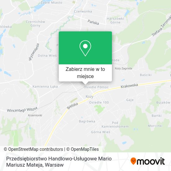 Mapa Przedsiębiorstwo Handlowo-Usługowe Mario Mariusz Mateja