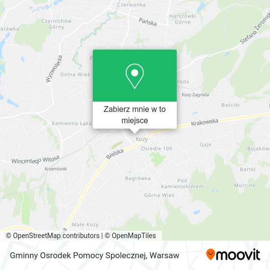 Mapa Gminny Osrodek Pomocy Spolecznej