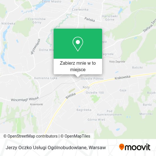 Mapa Jerzy Oczko Usługi Ogólnobudowlane