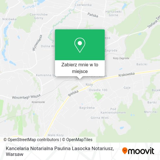 Mapa Kancelaria Notarialna Paulina Lasocka Notariusz