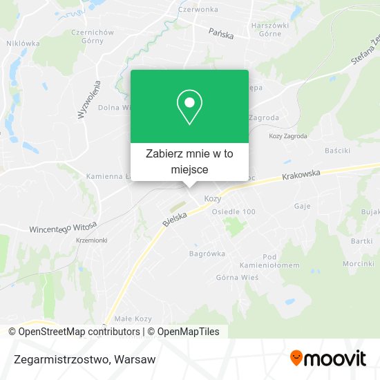 Mapa Zegarmistrzostwo