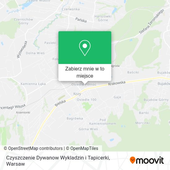 Mapa Czyszczenie Dywanow Wykladzin i Tapicerki