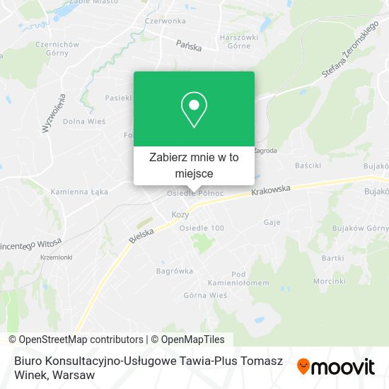 Mapa Biuro Konsultacyjno-Usługowe Tawia-Plus Tomasz Winek