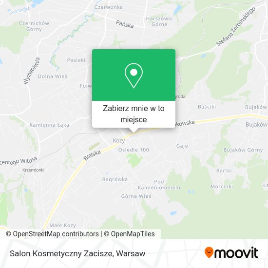 Mapa Salon Kosmetyczny Zacisze