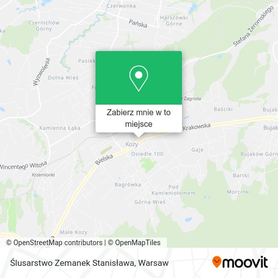 Mapa Ślusarstwo Zemanek Stanisława