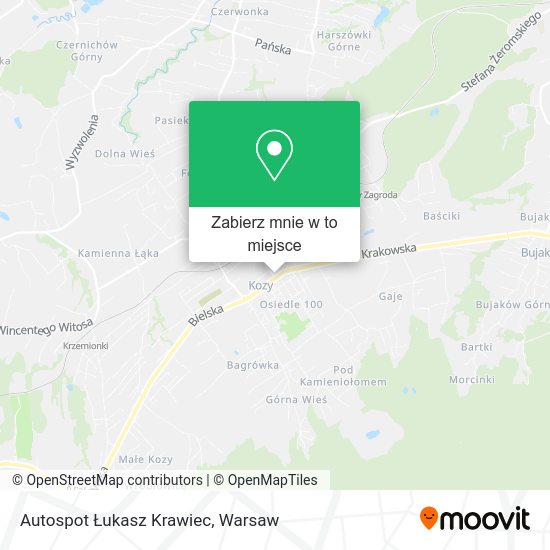 Mapa Autospot Łukasz Krawiec