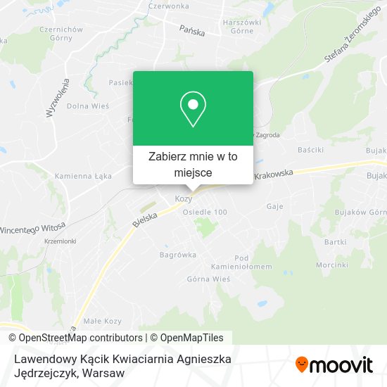 Mapa Lawendowy Kącik Kwiaciarnia Agnieszka Jędrzejczyk