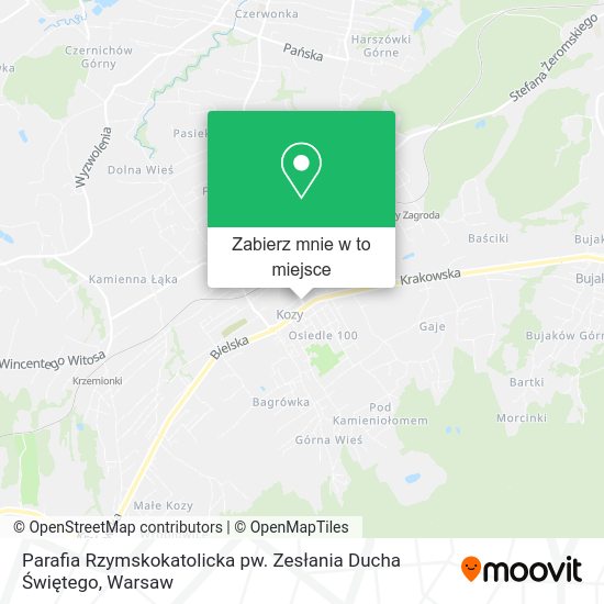 Mapa Parafia Rzymskokatolicka pw. Zesłania Ducha Świętego