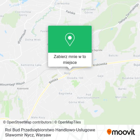 Mapa Rol Bud Przedsiębiorstwo Handlowo-Usługowe Sławomir Nycz