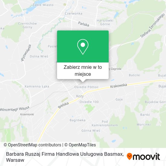 Mapa Barbara Ruszaj Firma Handlowa Usługowa Basmax