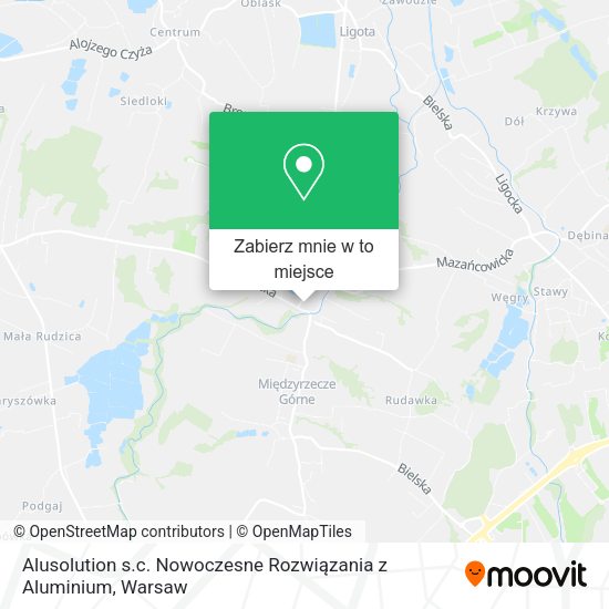 Mapa Alusolution s.c. Nowoczesne Rozwiązania z Aluminium