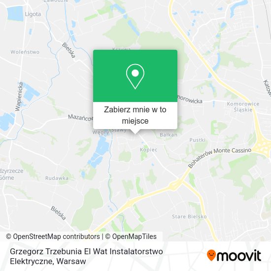 Mapa Grzegorz Trzebunia El Wat Instalatorstwo Elektryczne