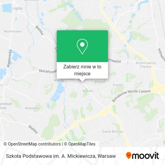 Mapa Szkoła Podstawowa im. A. Mickiewicza