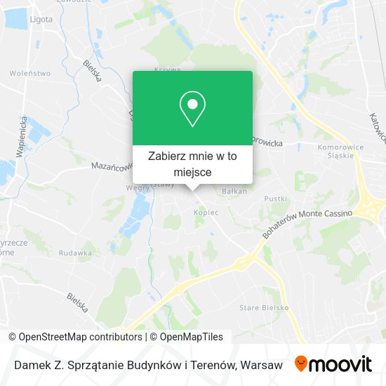 Mapa Damek Z. Sprzątanie Budynków i Terenów