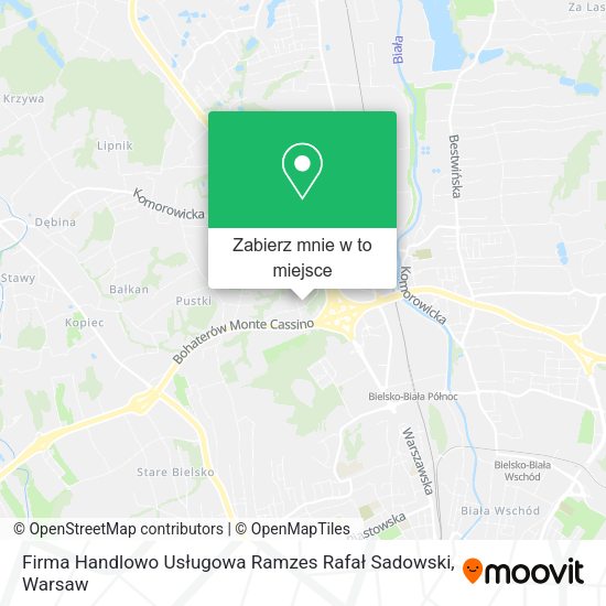 Mapa Firma Handlowo Usługowa Ramzes Rafał Sadowski